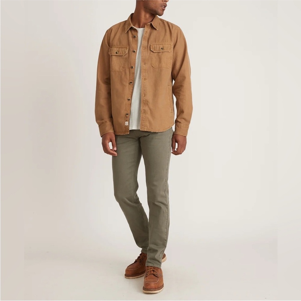 Marine Layer Slim Straight‎ Green Jeans 32 x 30